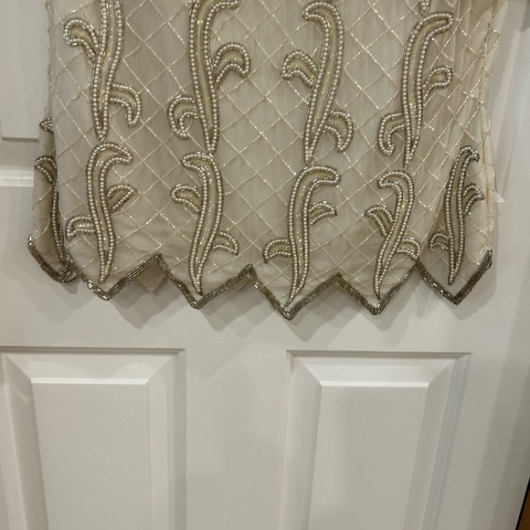 Papell Boutique Evening beaded top old money upscale mom of bride or groom sizeM - Picture 6 of 10